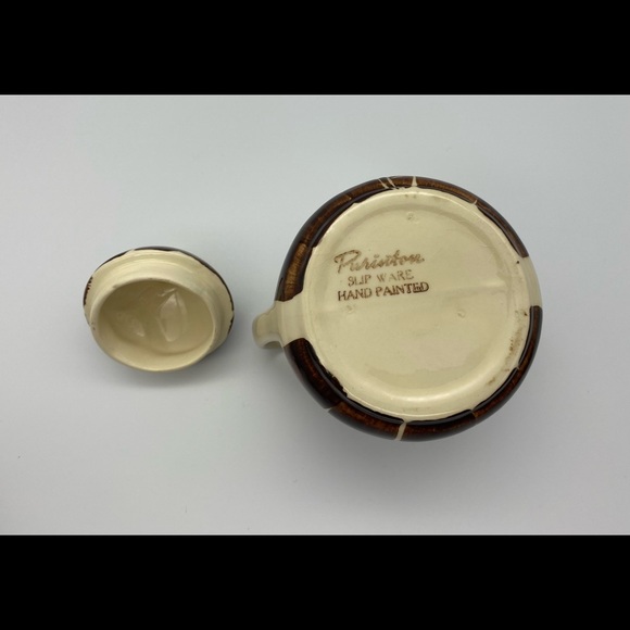 6 Piece Lot of Purinton Intaglio Brown Pottery - Picture 6 of 12